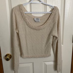 Embellished pearl sweater